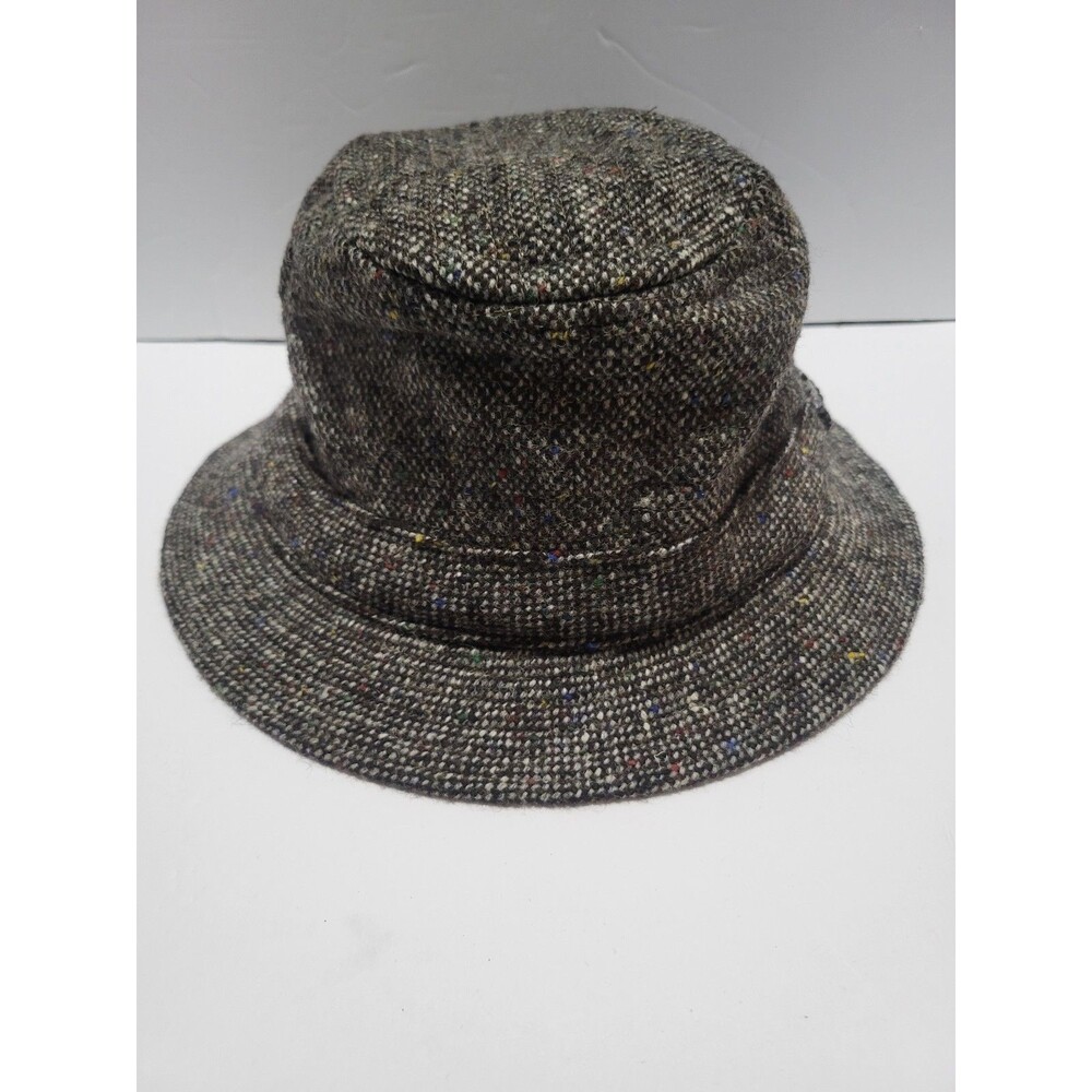 Hanna Hats Gray Pure New Wool Speckled Made in Ireland Size Men's Xl
